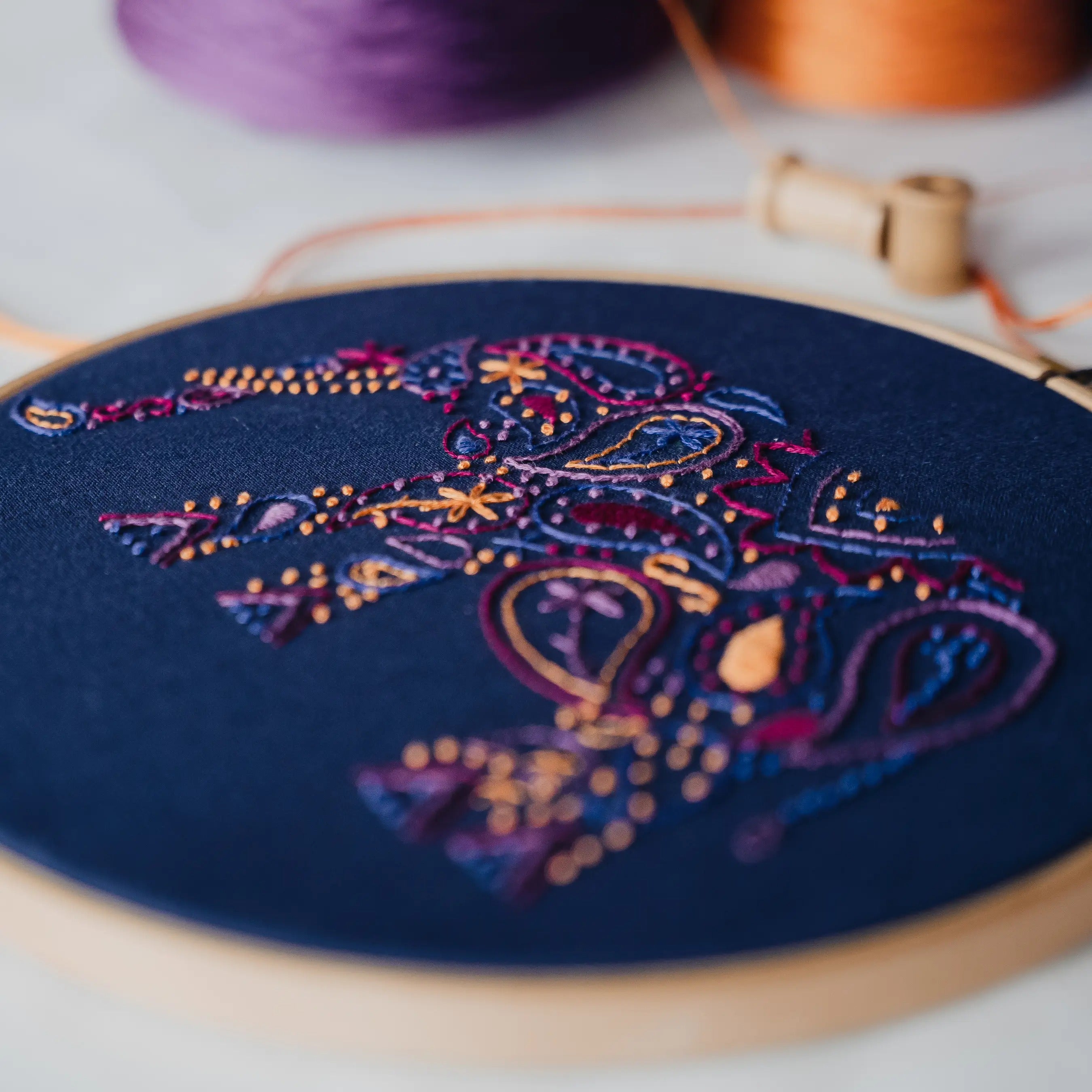 Sunrise Hand Embroidery Kit - Stitched Modern