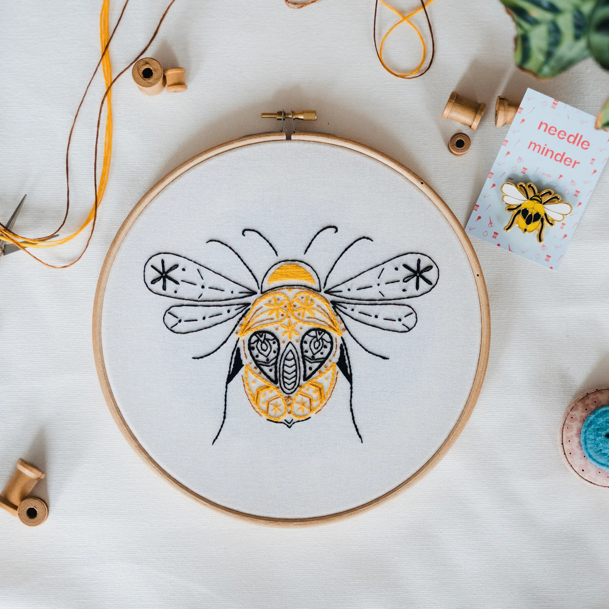 Bee Hand Embroidery Kit