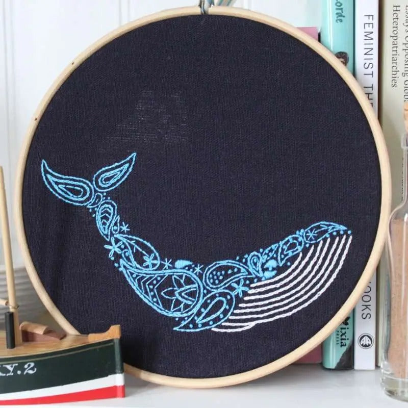 Whale Hand Embroidery Kit