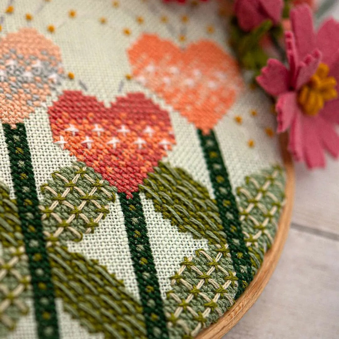 Love Blooms Cross Stitch Pattern