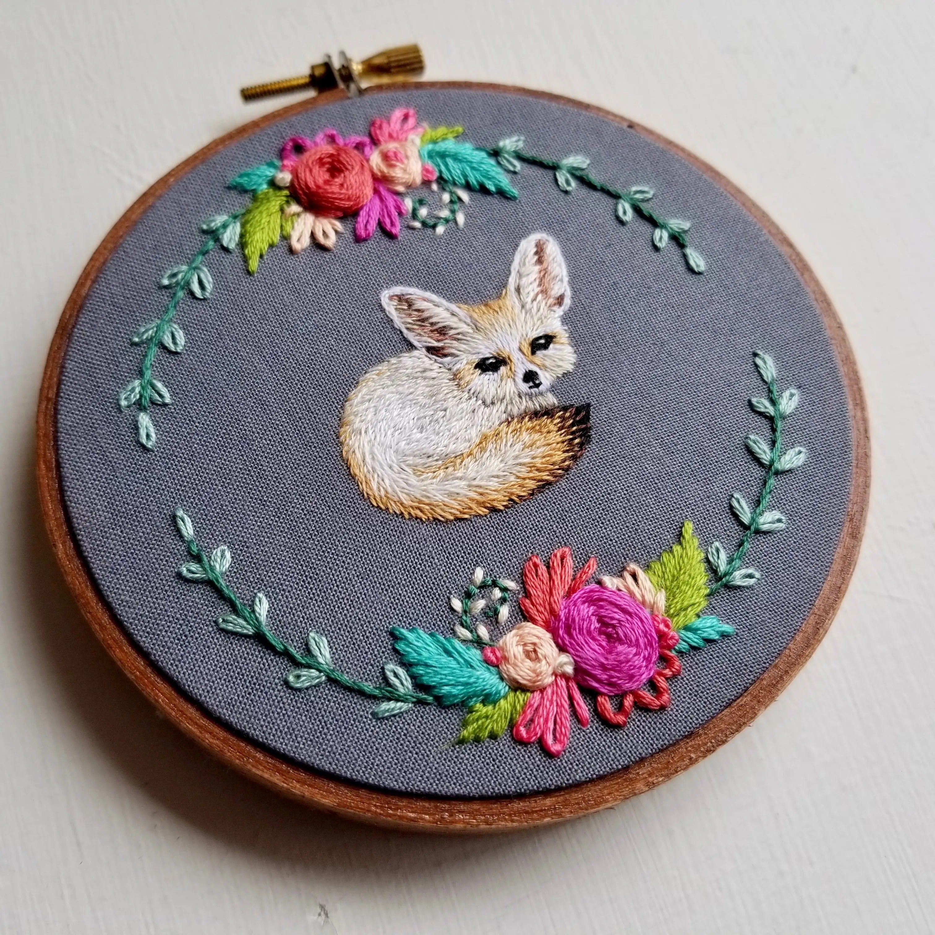Jessica Long Embroidery Kit Fennec Fox - The Websters