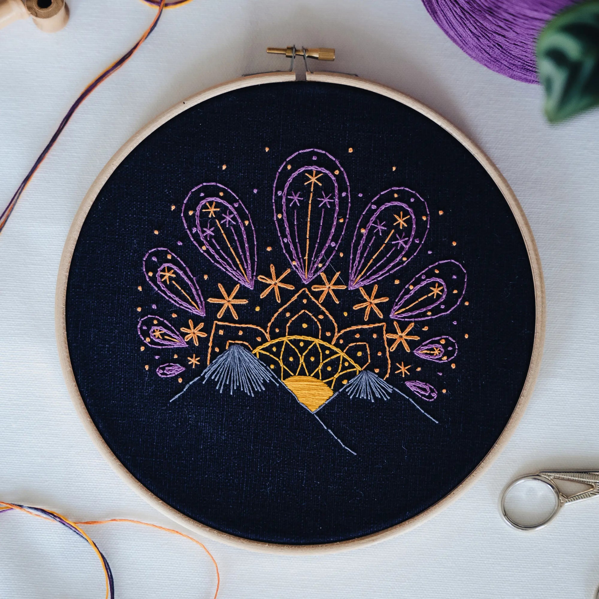 Sunset Hand Embroidery Kit