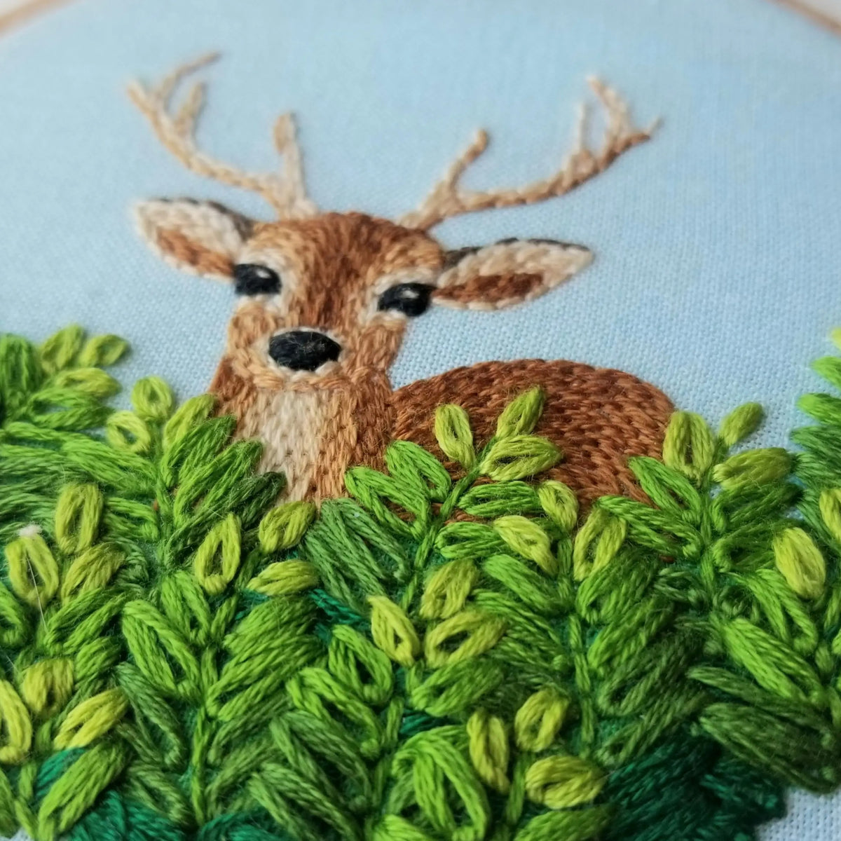 Wild Fern Deer Hand Embroidery Kit