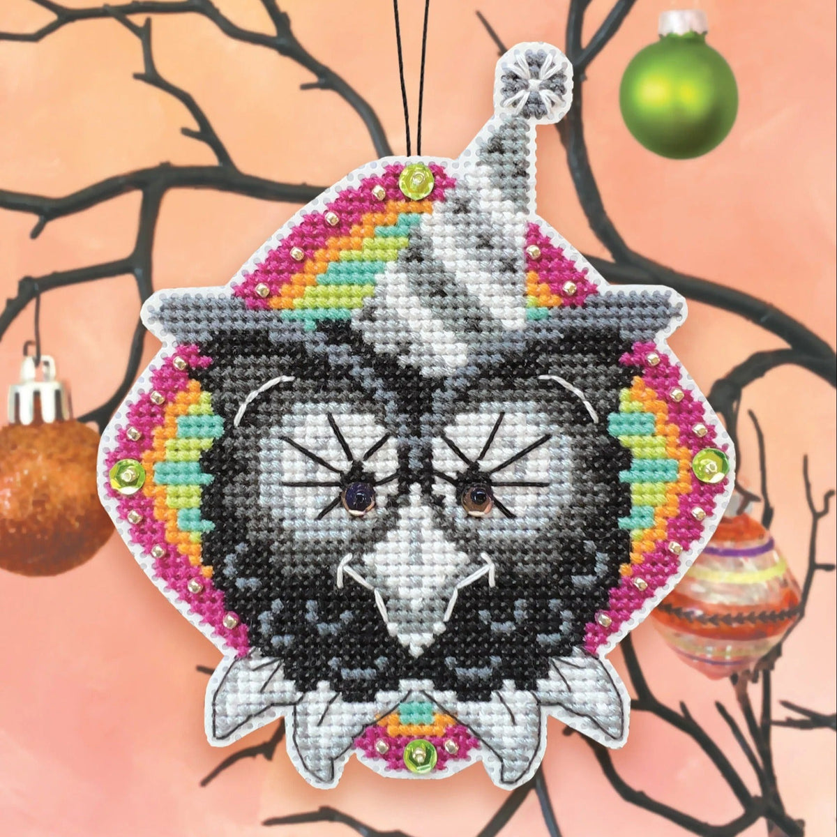 Cross Stitch Halloween Ornament Kit - The Big Wahoo