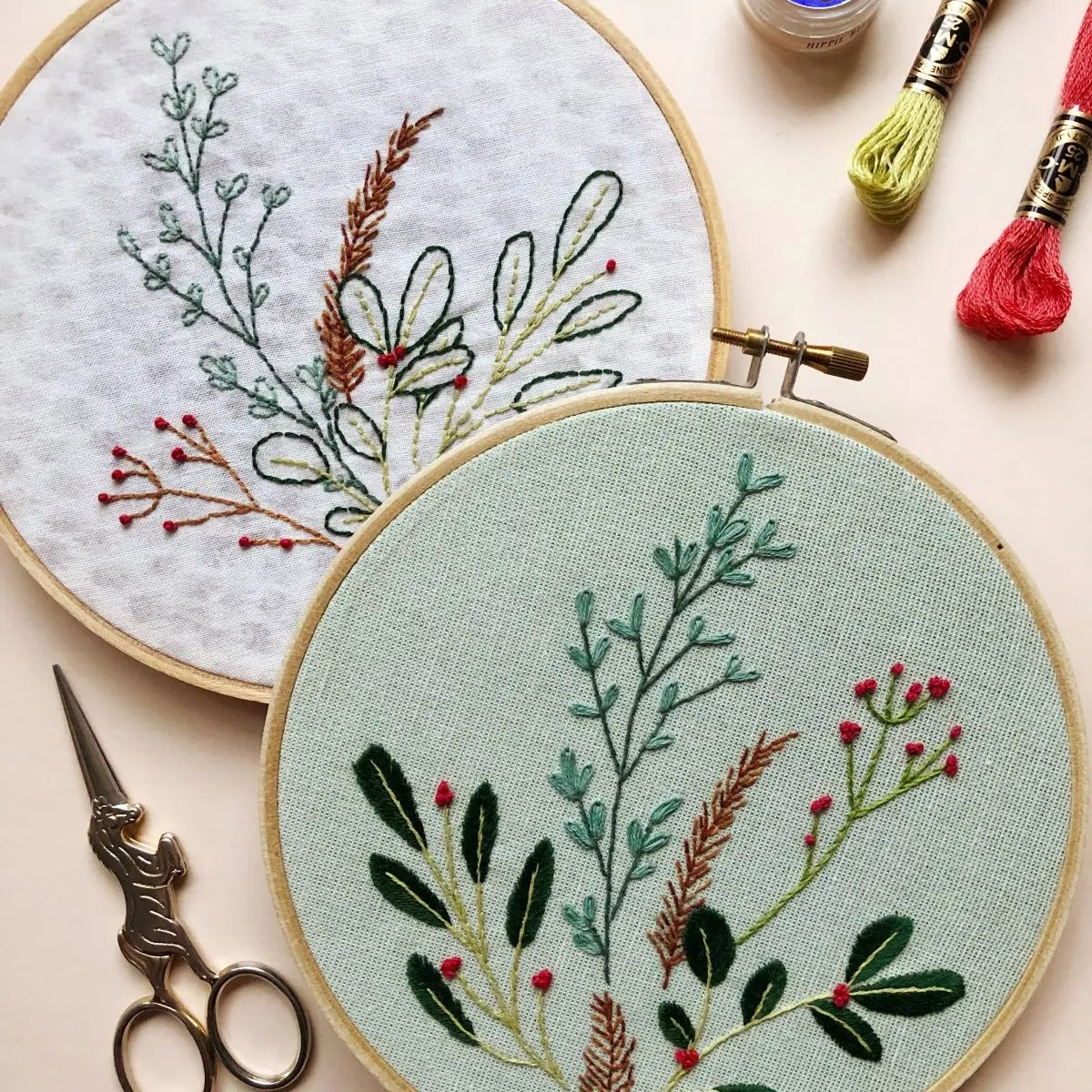 Wildflowers - Peel Stick and Stitch Embroidery Pattern