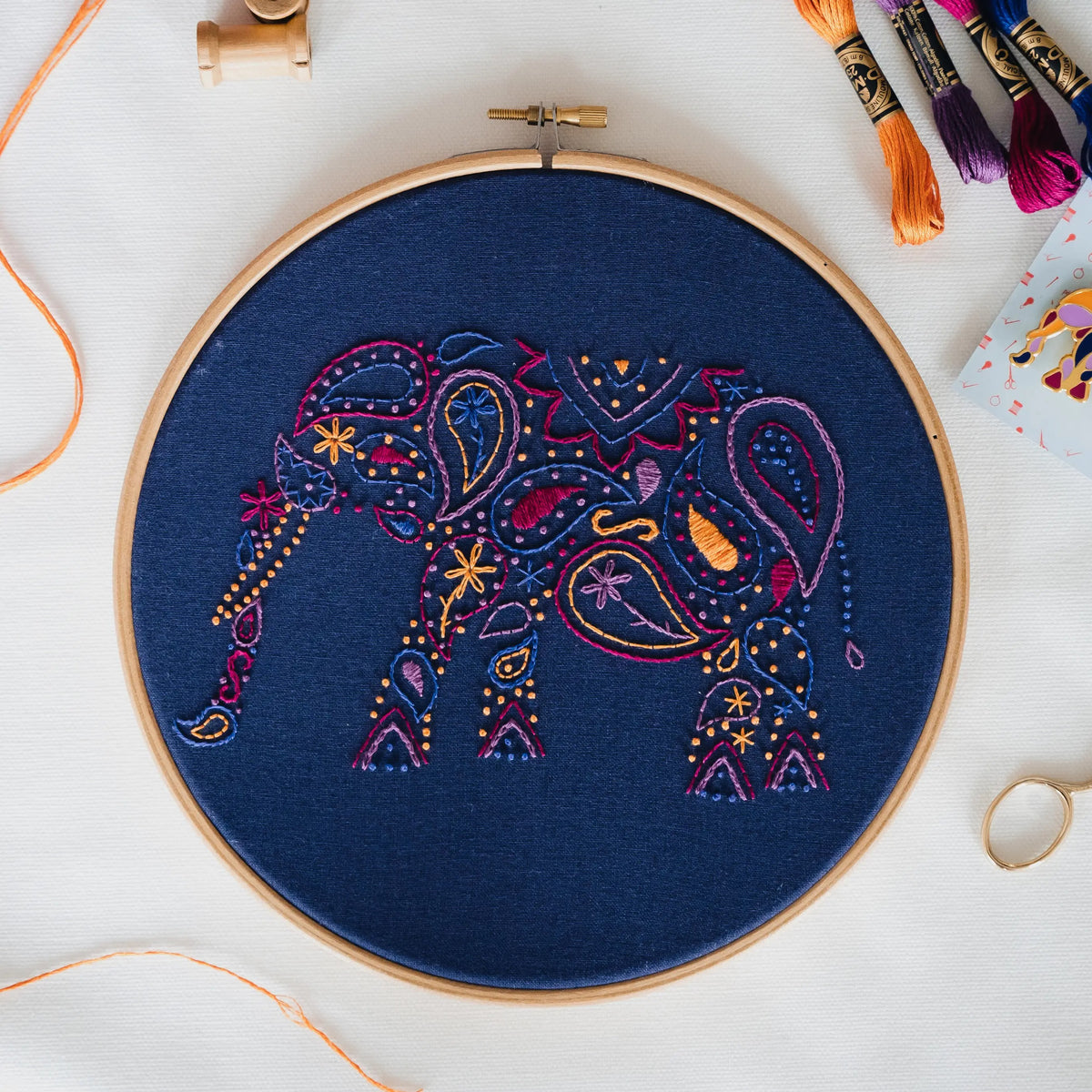 Elephant Hand Embroidery Kit