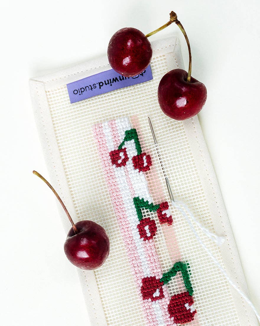 Cherries Needlepoint Key Fob Kit