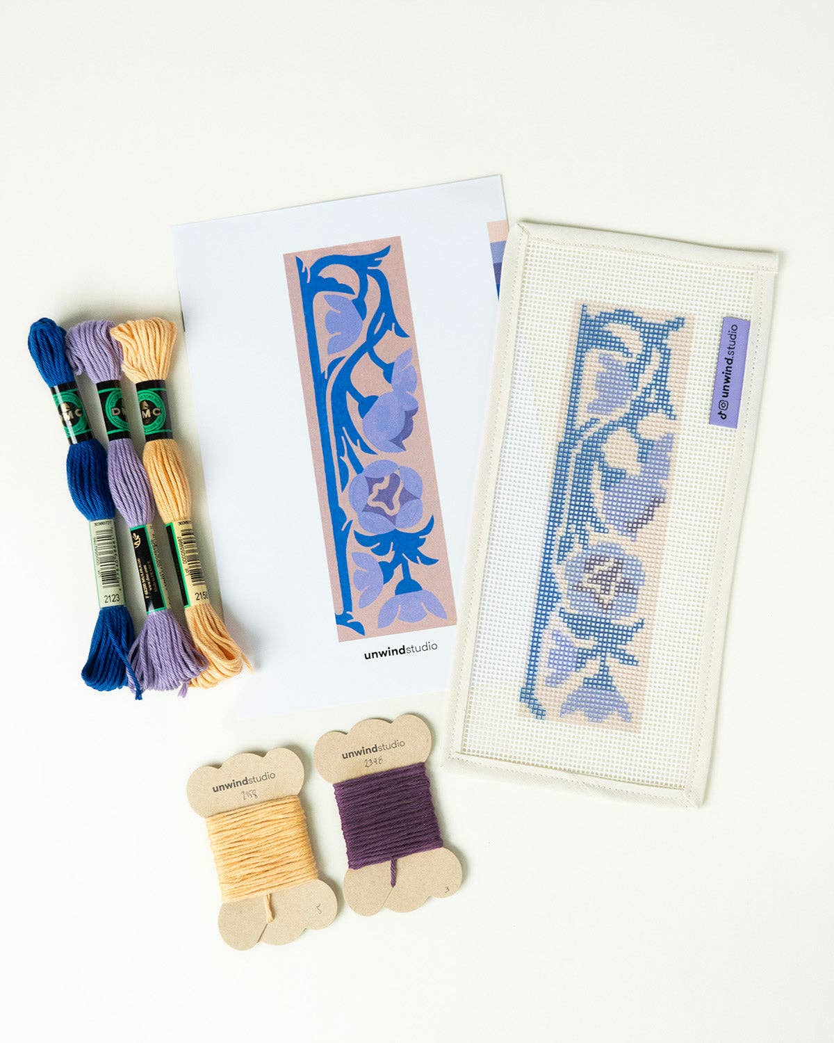 Bluebell Needlepoint Bookmark Kit