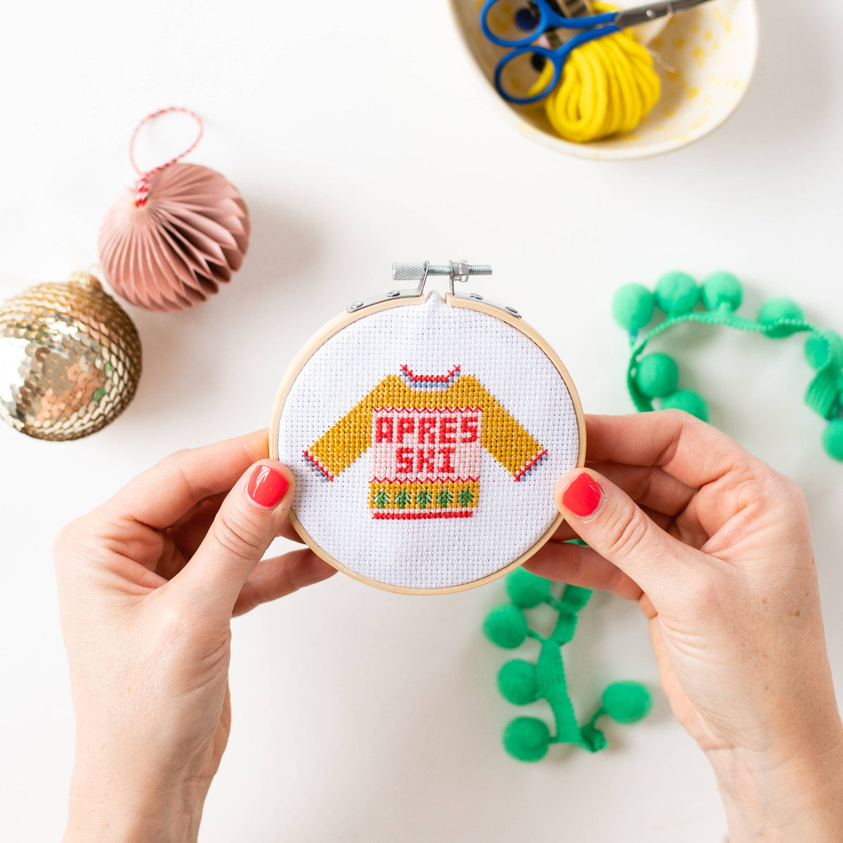 Apres Ski Sweater Cross Stitch Kit