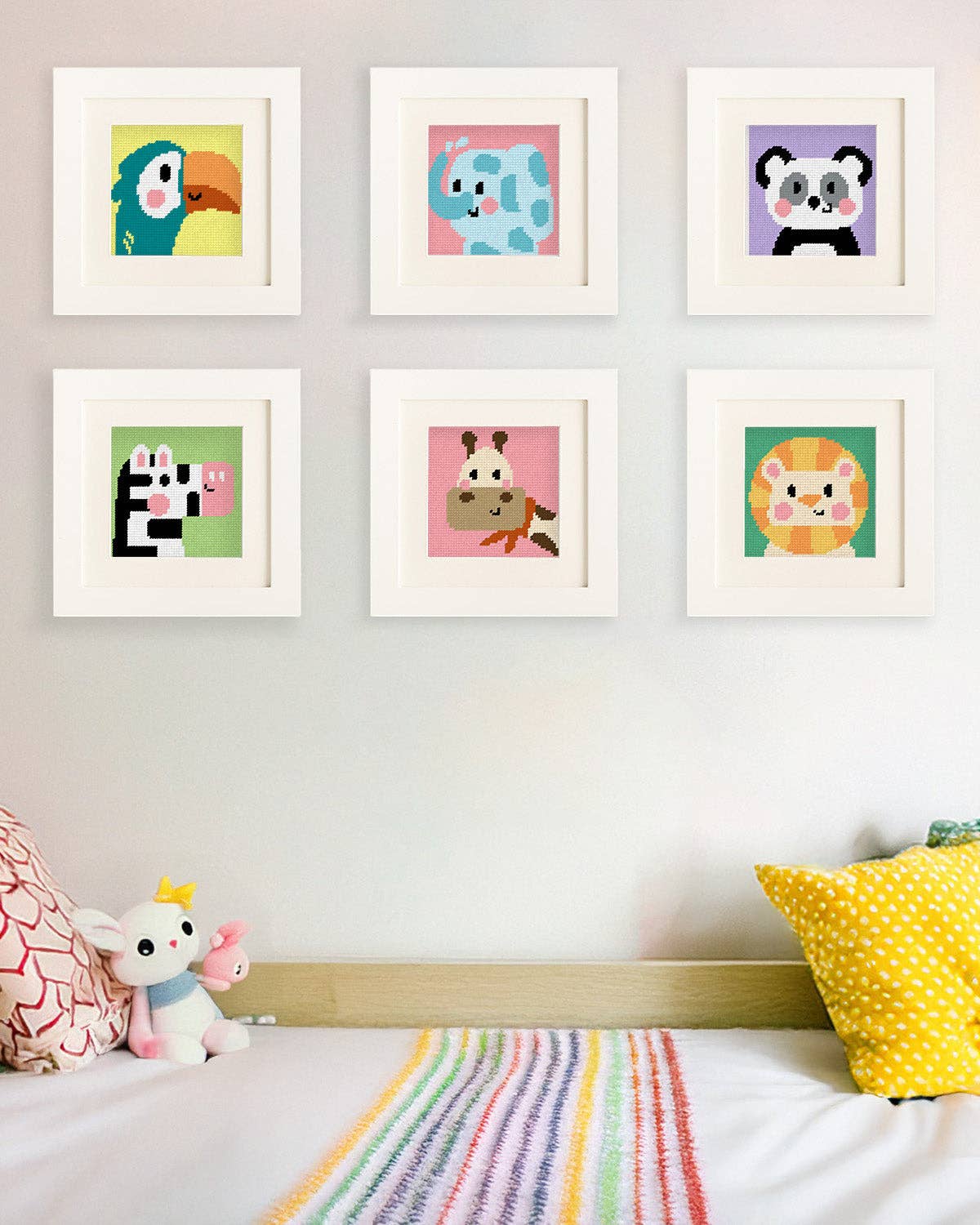 Needlepoint Kit for Kids - Pepper, the Panda-Stitched Modern