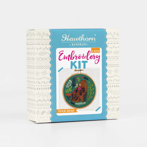 Folk Bear Mini Hand Embroidery Kit