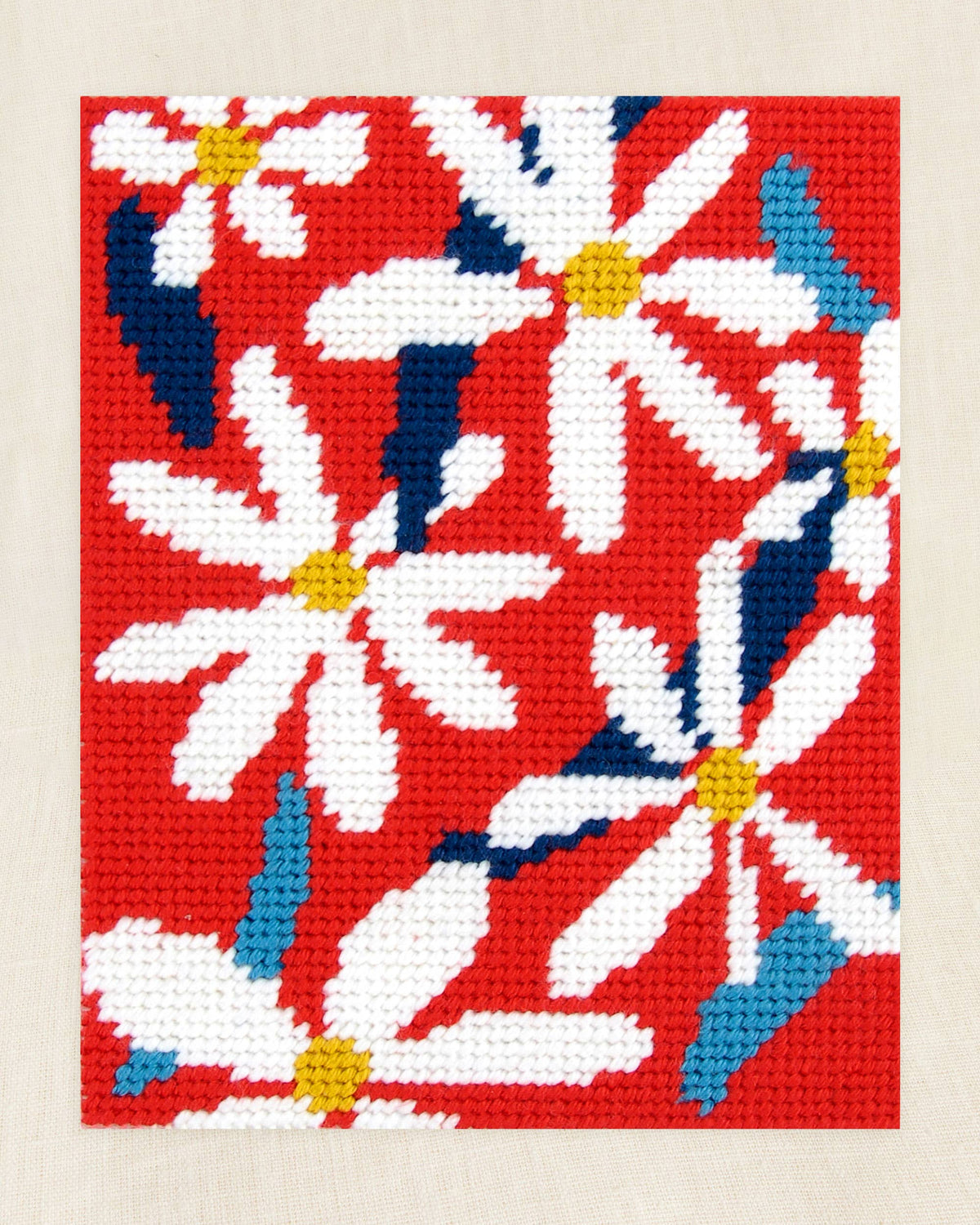 Daisies Needlepoint Tapestry Kit-Stitched Modern