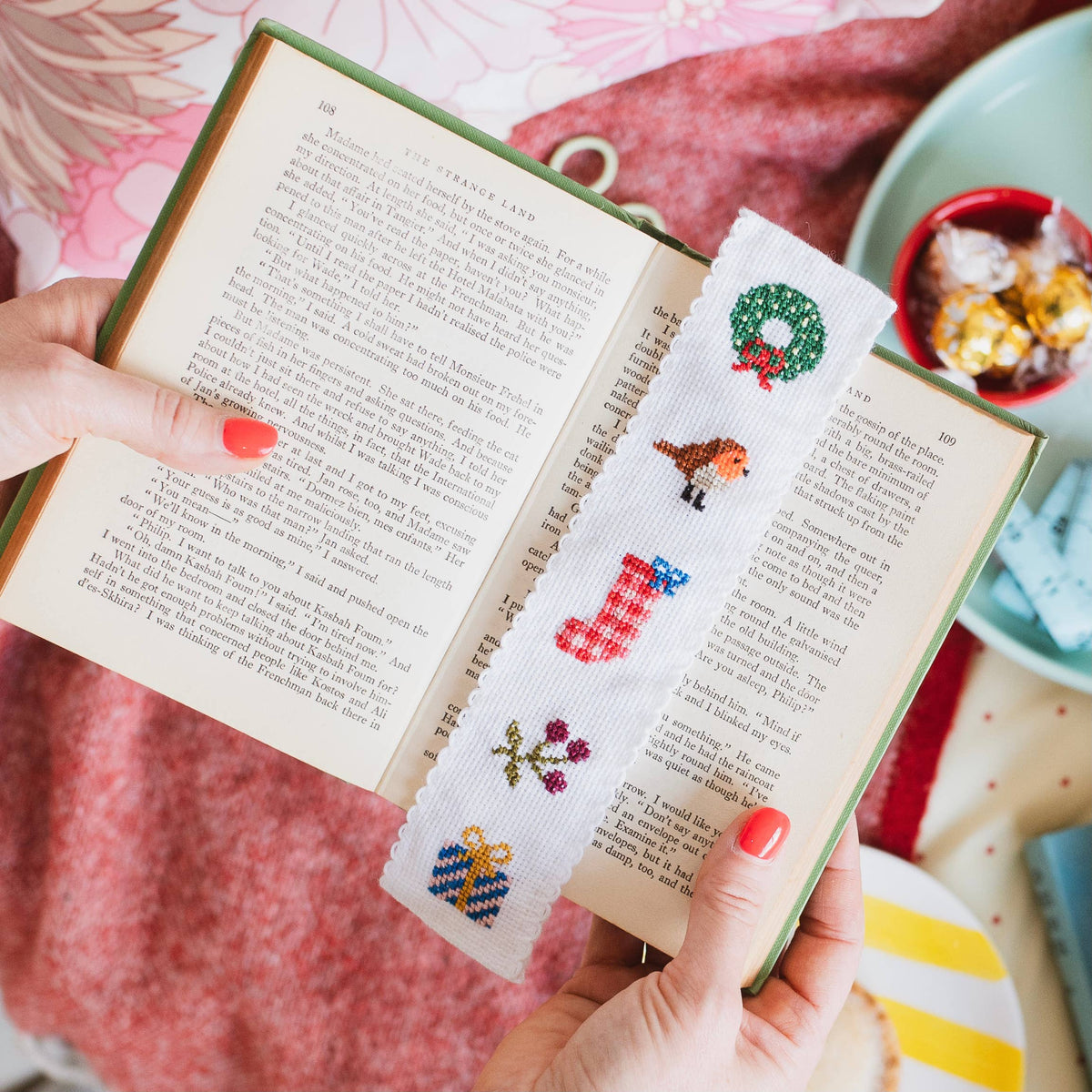 Christmas Counted Cross Stitch Bookmark Kit