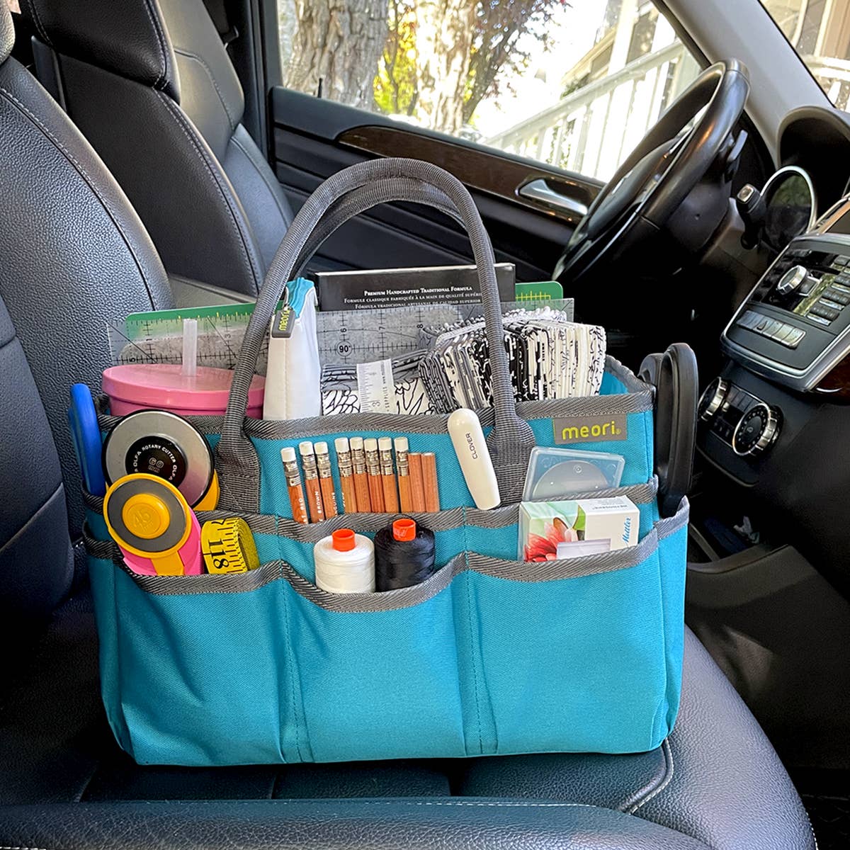 Portable Canvas Craft Tote Organizer