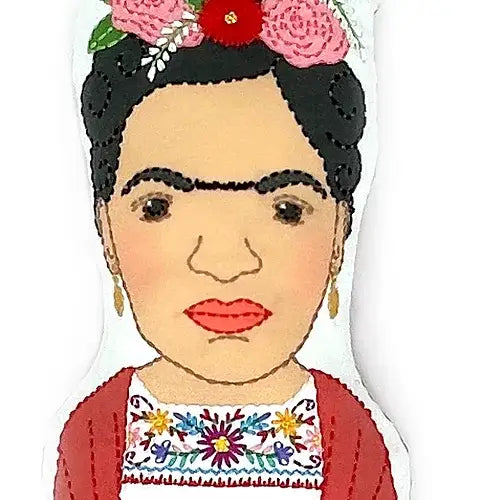 Frida Kahlo Stuffie Hand Embroidery Kit-Stitched Modern