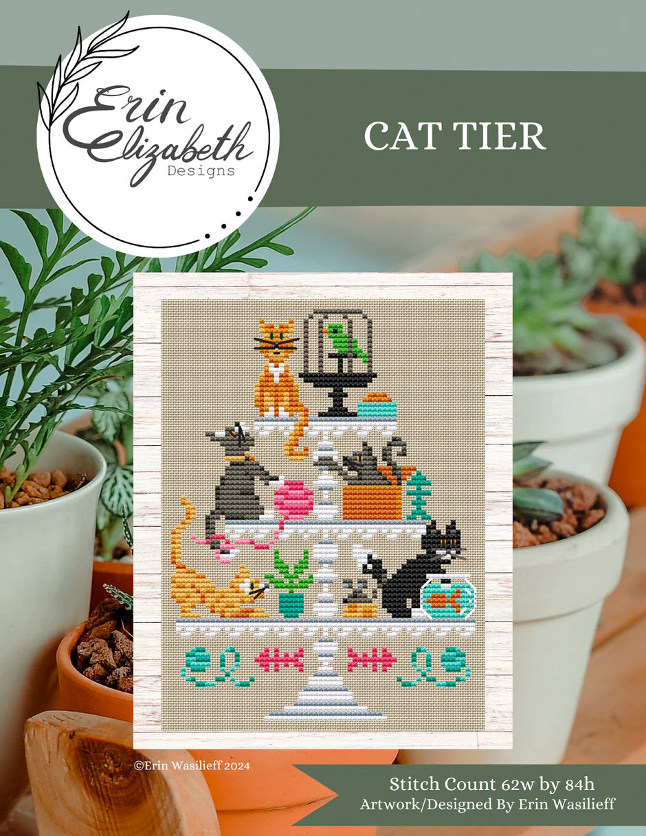 Cat Tier Cross Stitch Pattern