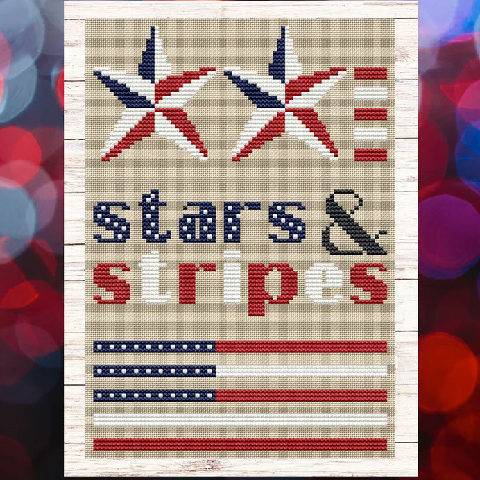 Stars &amp; Stripes Cross Stitch Pattern