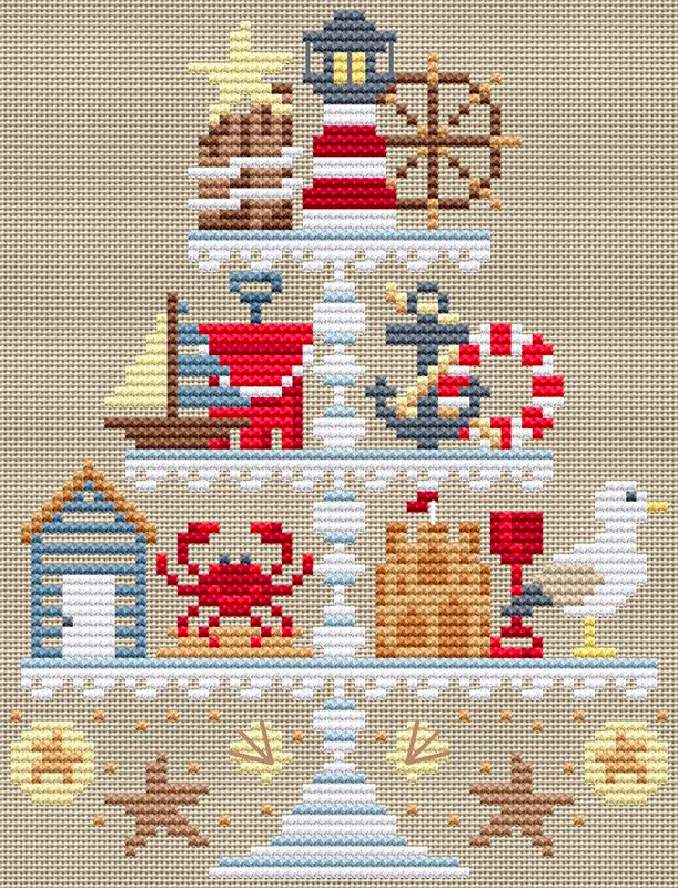 Nautical Tier Cross Stitch Pattern