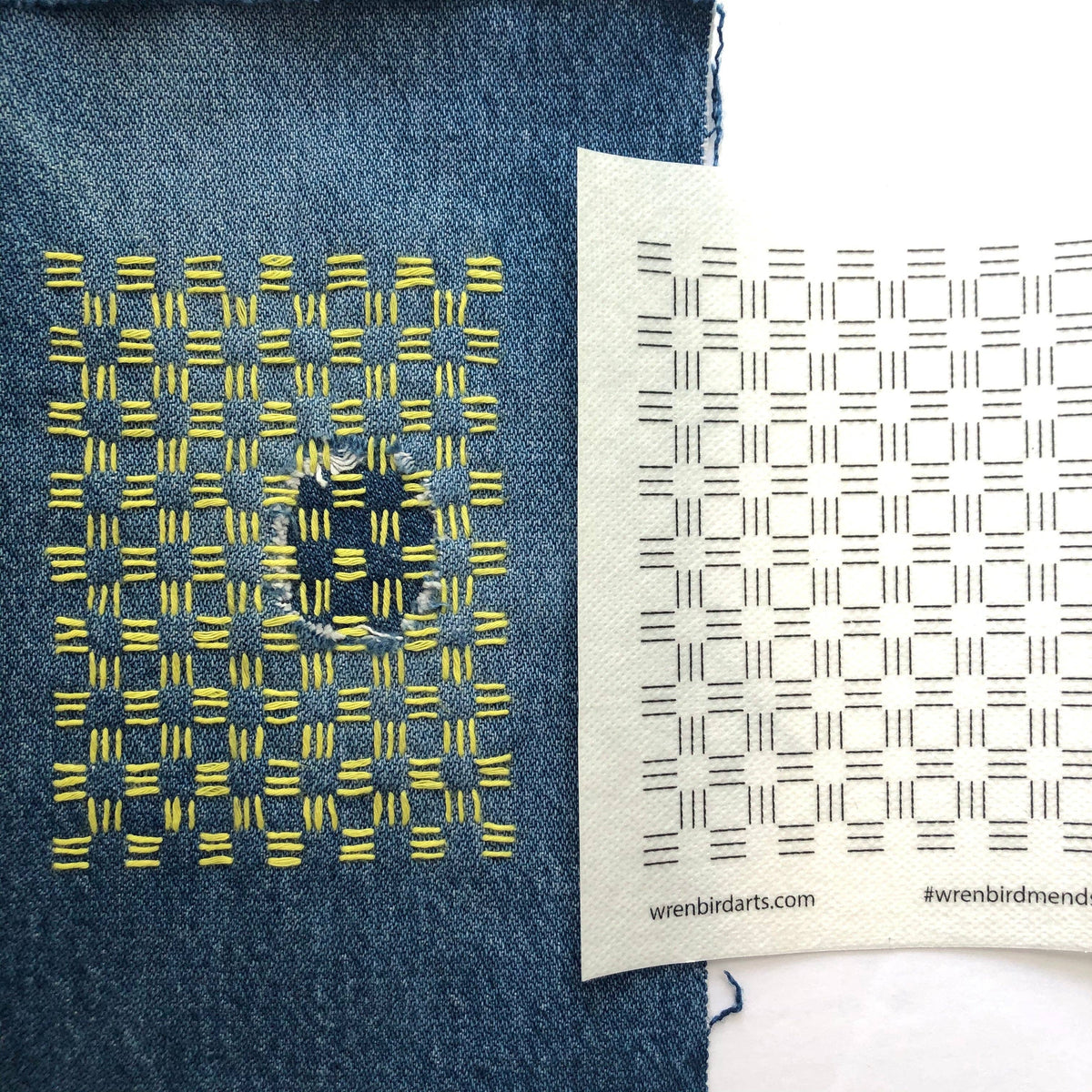 Stick & Stitch Mending Patch - Green (Set #4)-Stitched Modern