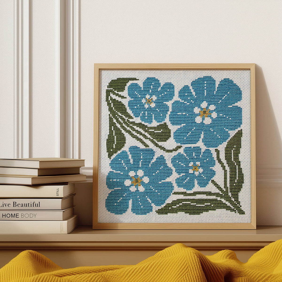 Forget Me Not Beginner Cross Stitch Kit