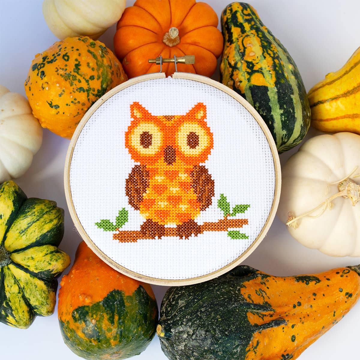 Owl Cross Stitch Kit-Stitched Modern