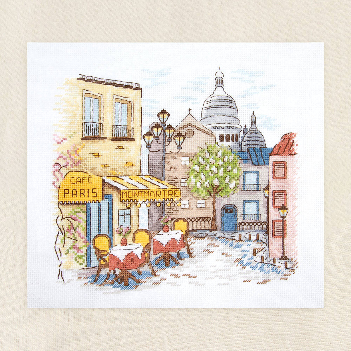Montmarte Cross Stitch Kit-Stitched Modern