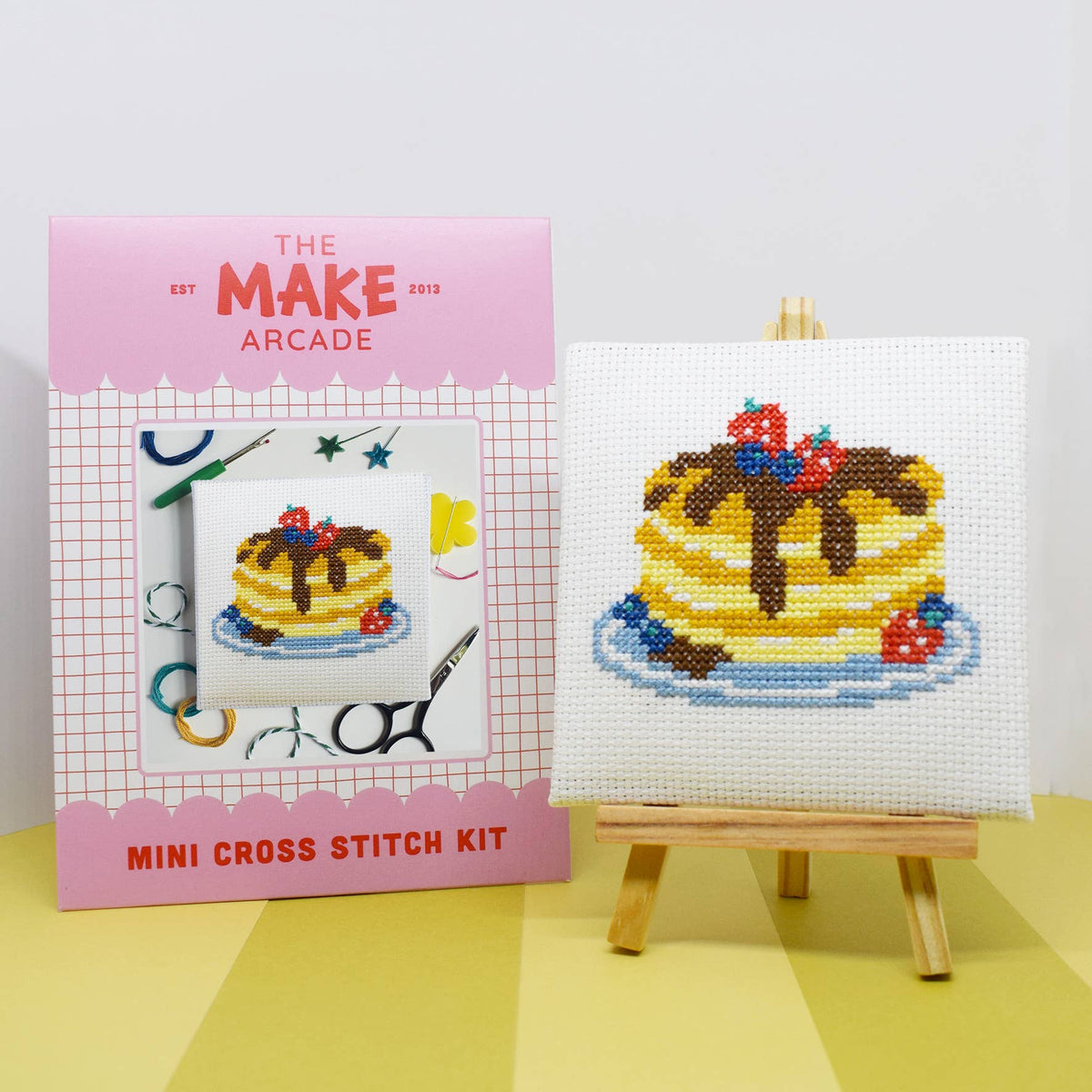 Pancakes Mini Cross Stitch Kit-Stitched Modern