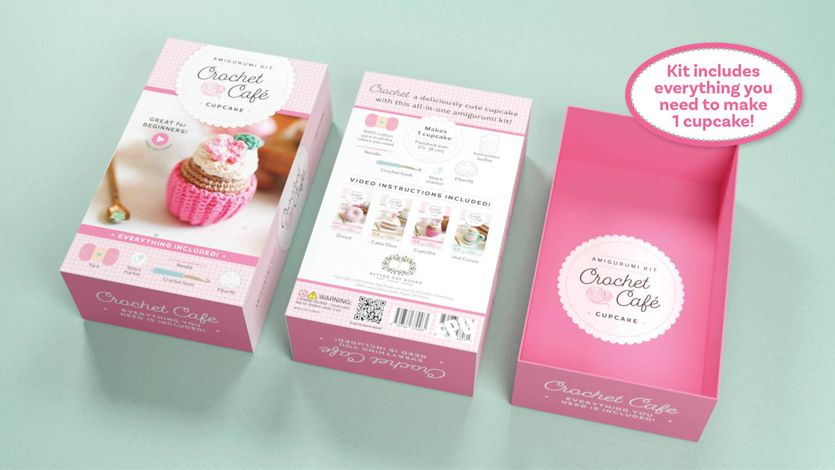 Crochet Café Amigurumi Kit - Cupcake