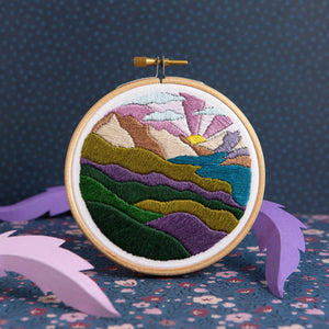 Highland Hike Mini Hand Embroidery Kit