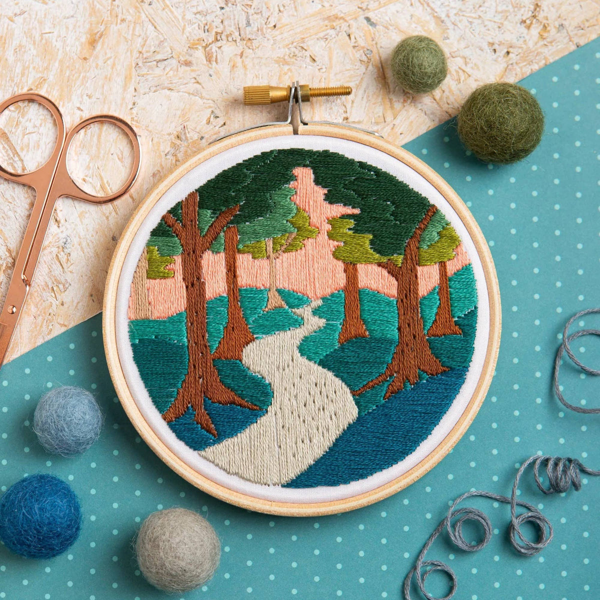 Forest Walk Mini Hand Embroidery Kit