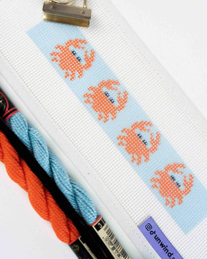 Crabs Needlepoint Key Fob Kit
