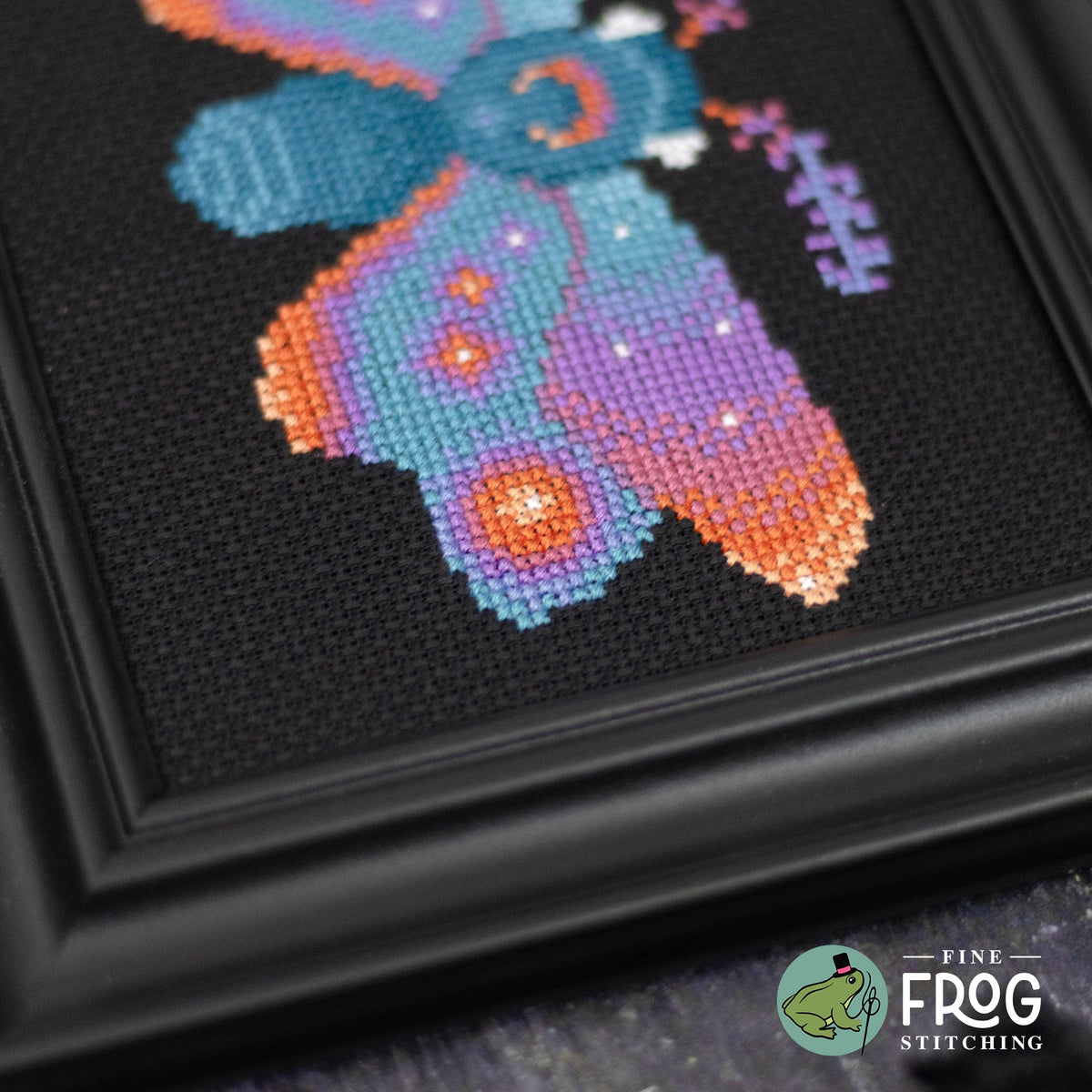 Rising Sun Moth Cross Stitch Pattern