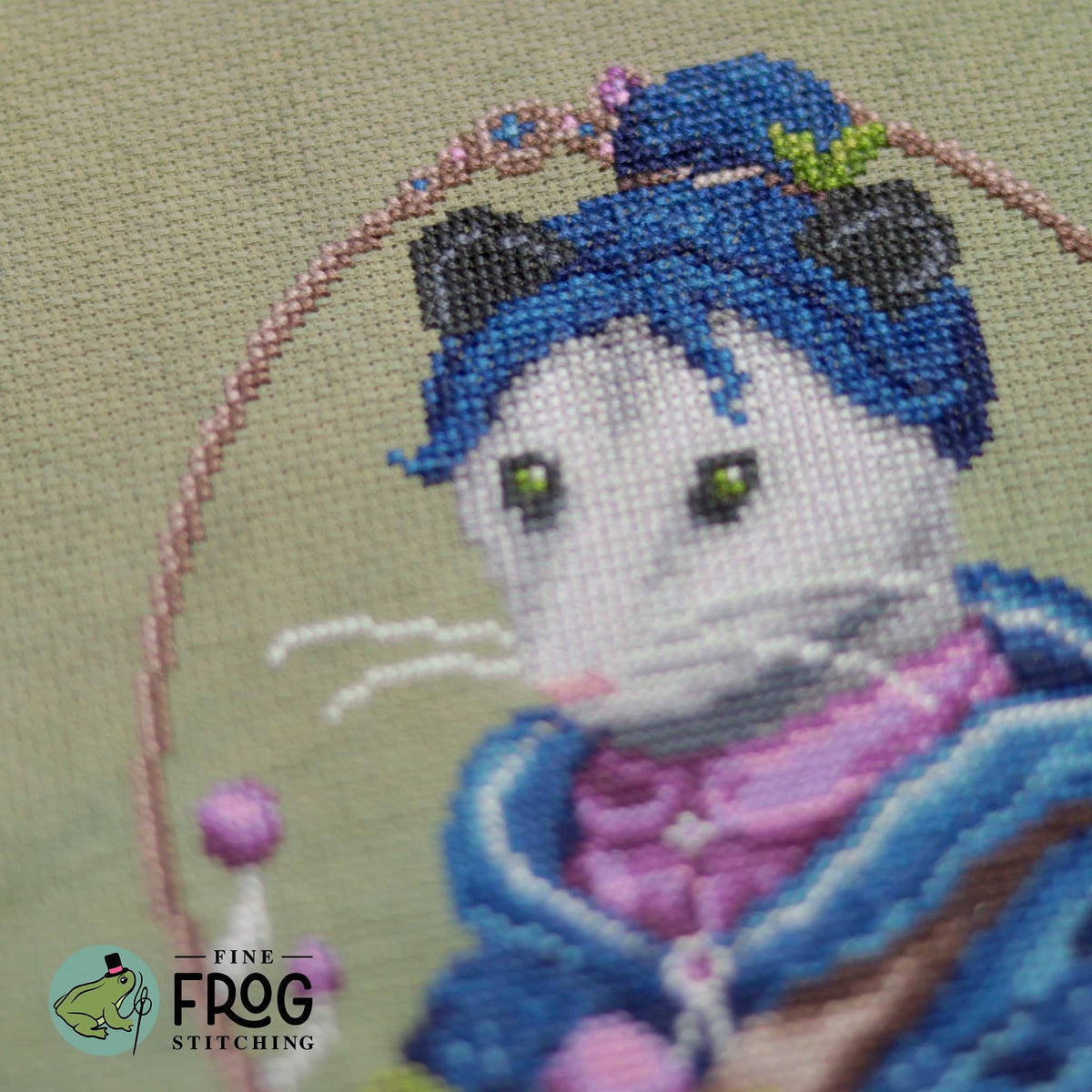 Opossum Forager Cross Stitch Pattern