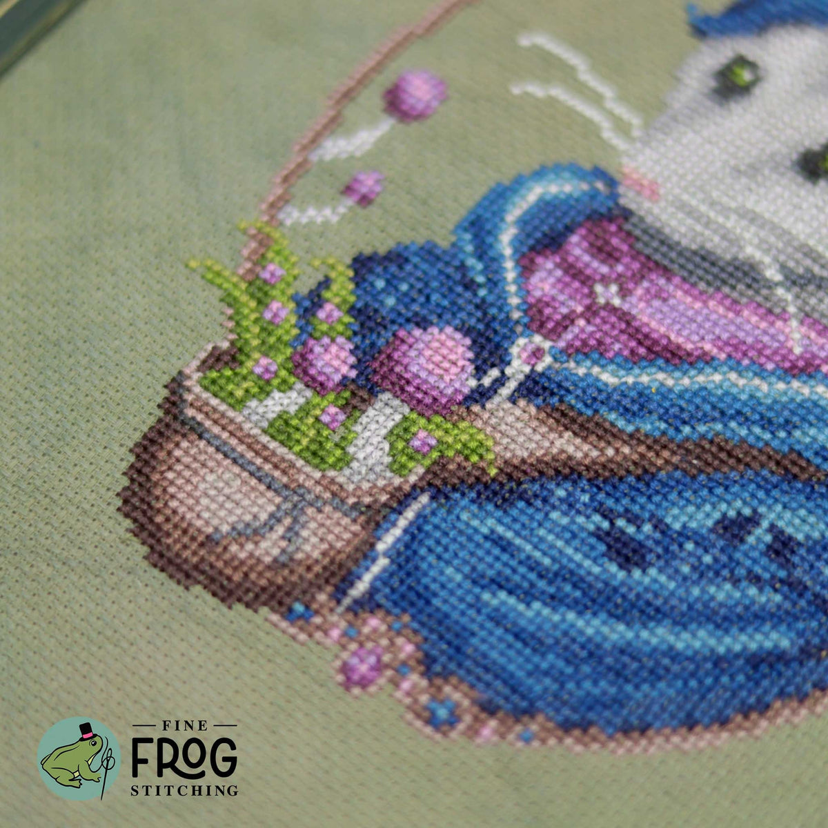 Opossum Forager Cross Stitch Pattern