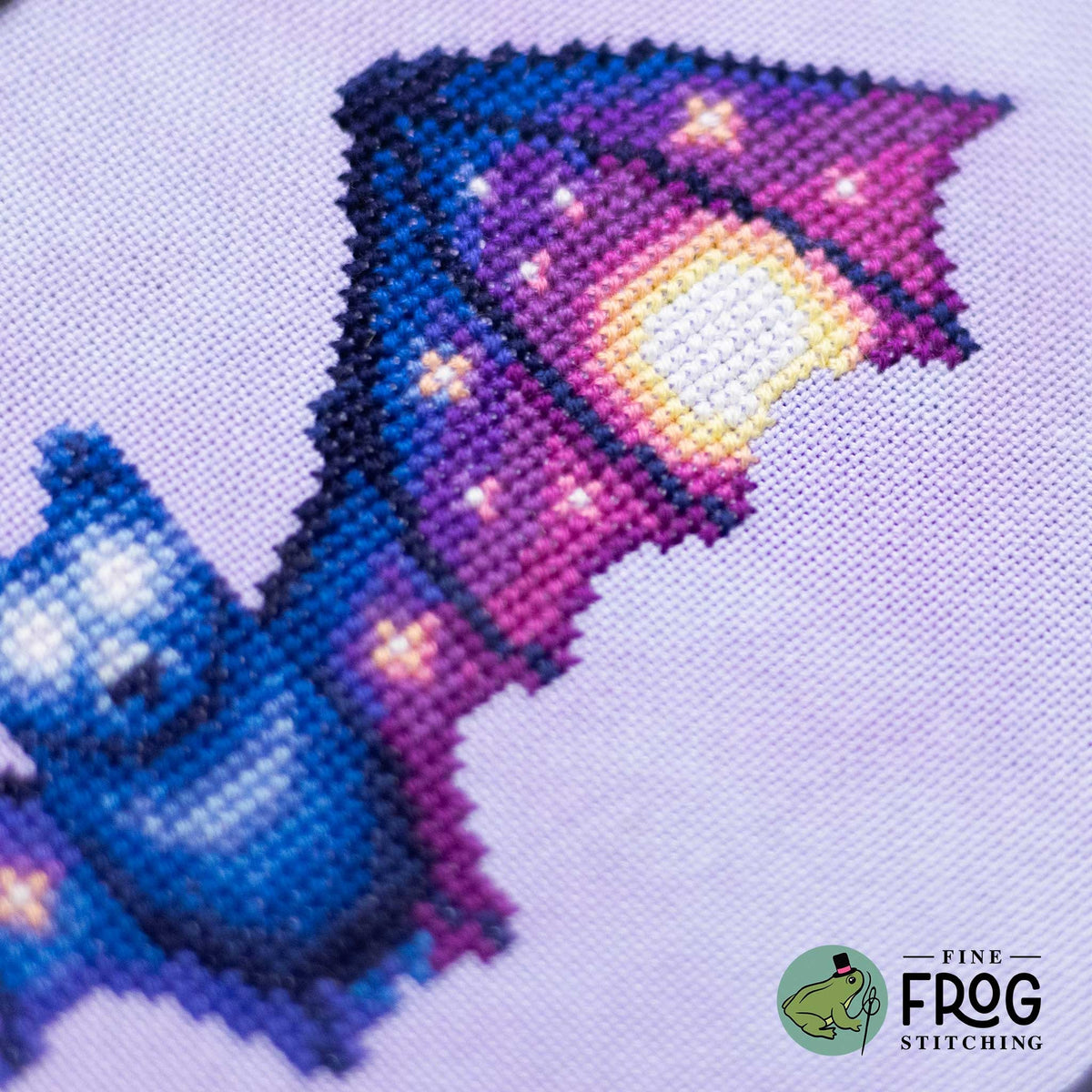 Soaring Sky Bat Cross Stitch Pattern