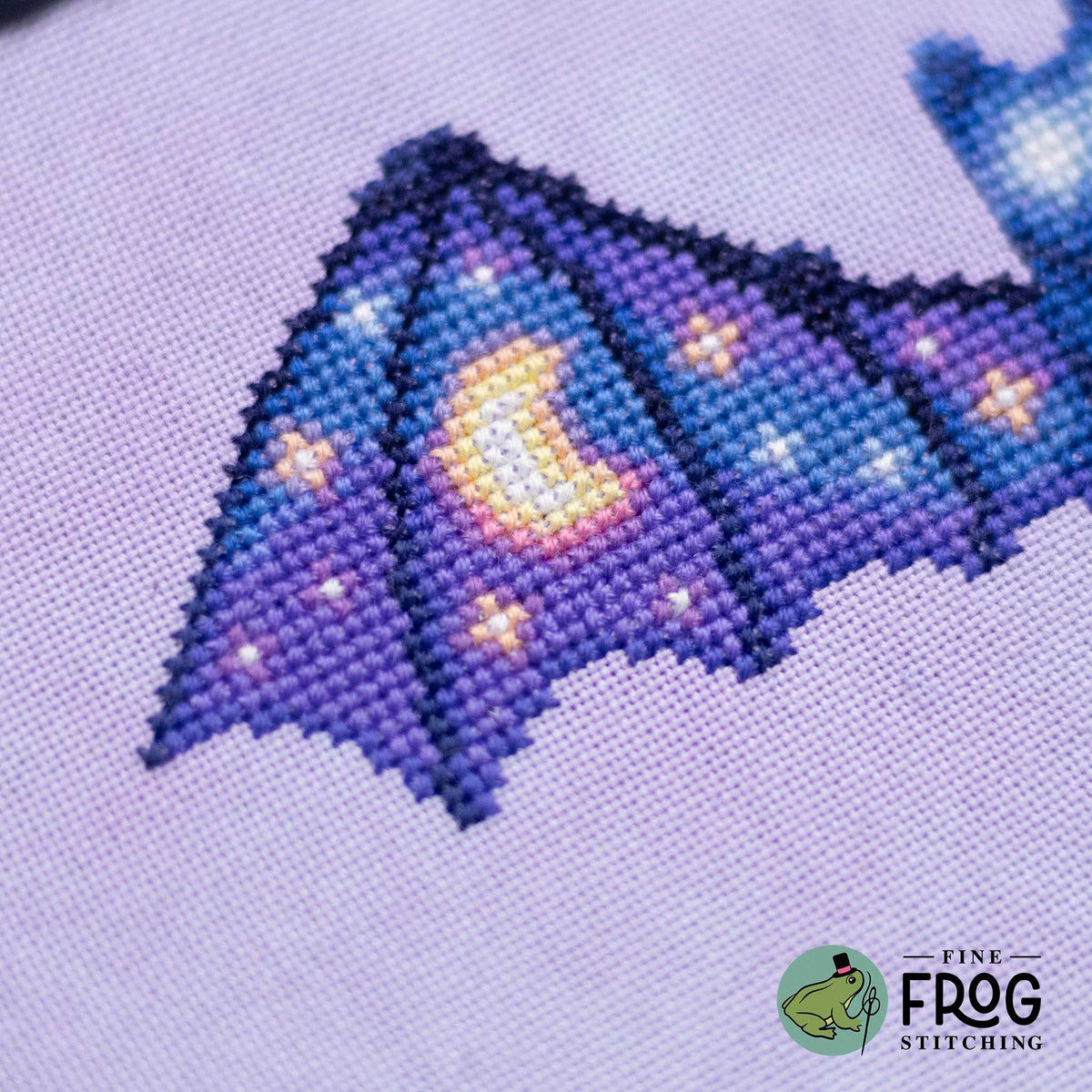 Soaring Sky Bat Cross Stitch Pattern