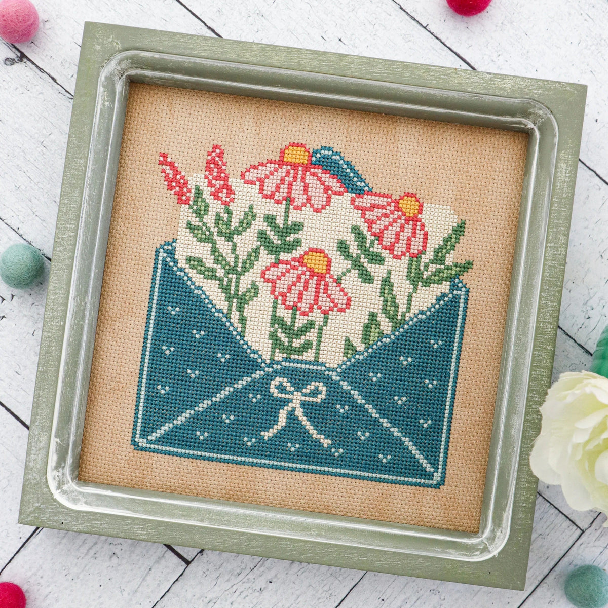 Garden Greetings Cross Stitch Pattern