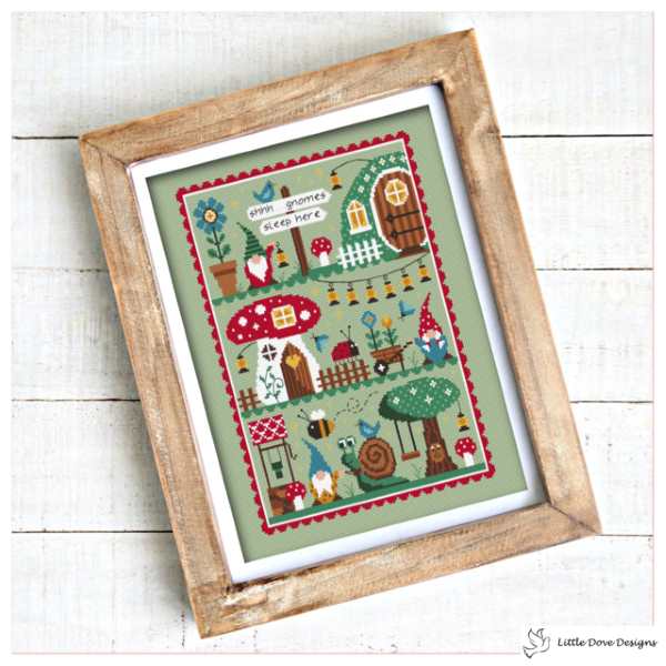 Gnomeville Cross Stitch Pattern