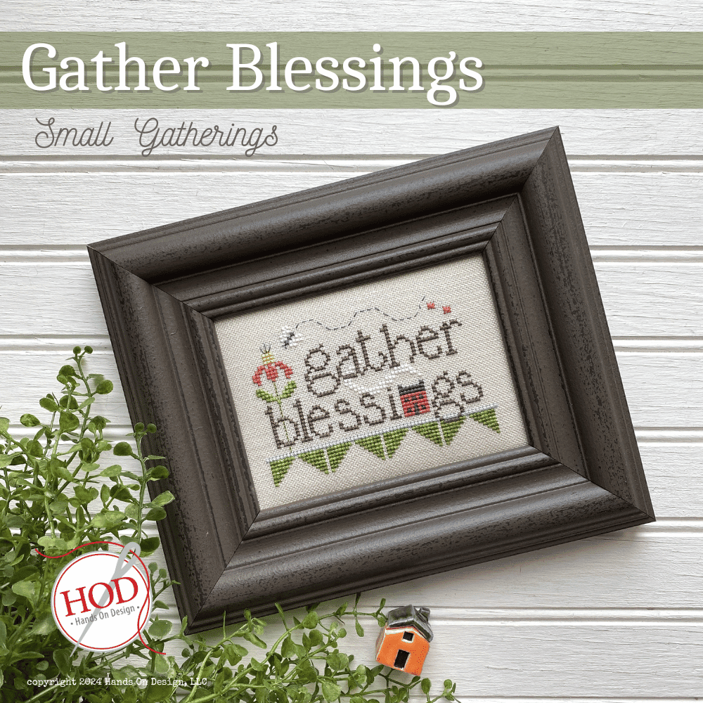 Gather Blessings Cross Stitch Pattern