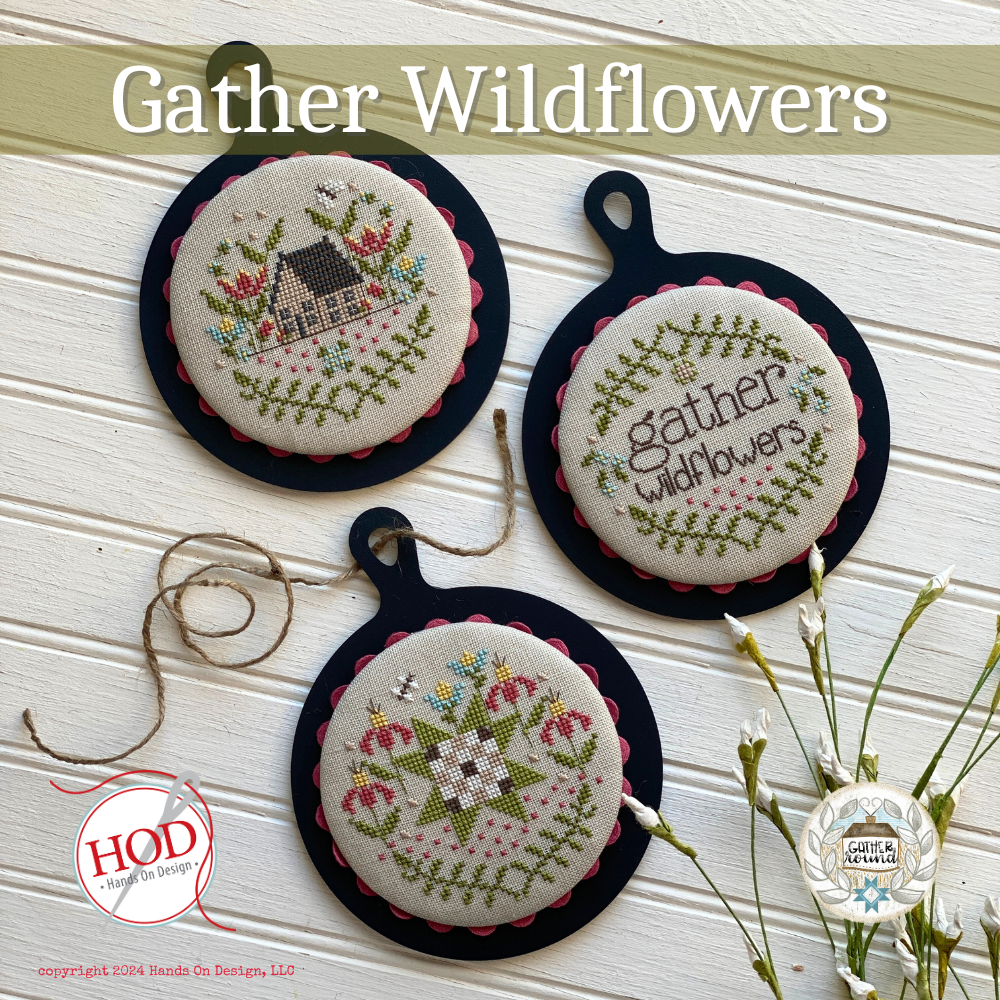 Gather Wildflowers Cross Stitch Pattern