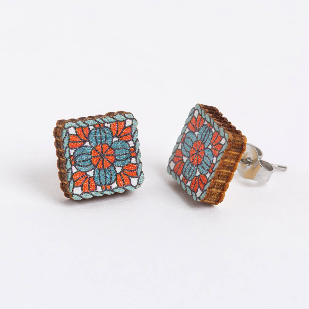 Crafty Earrings - Crochet Granny Square