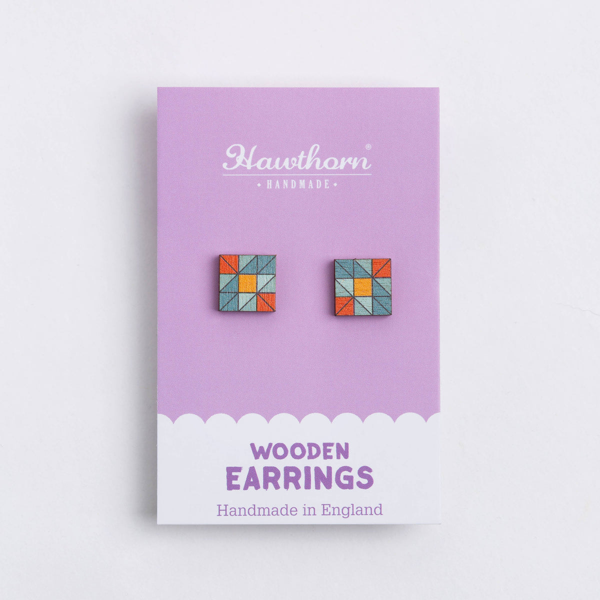 Crafty Earrings - Quilt Block