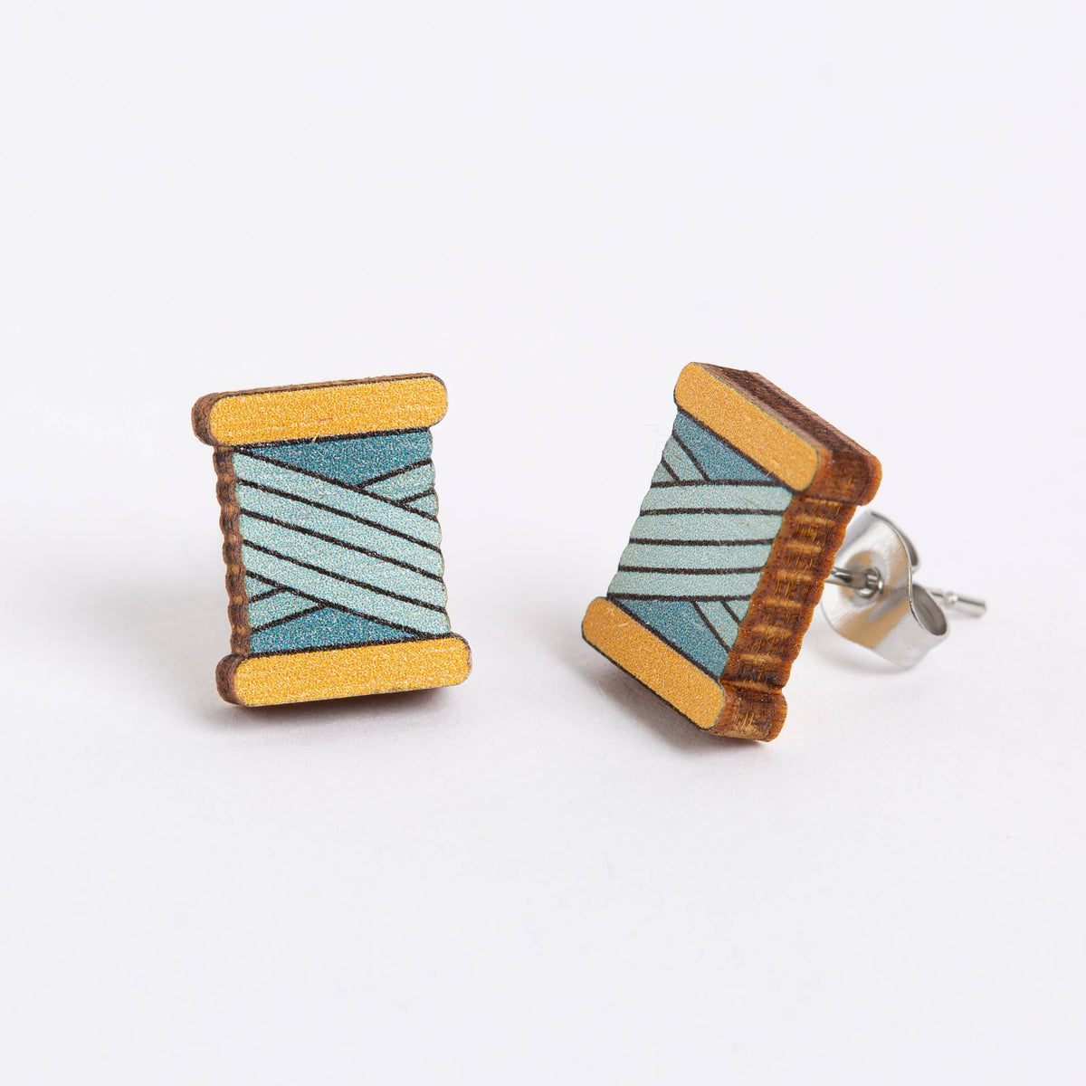 Crafty Earrings - Thread Bobbins