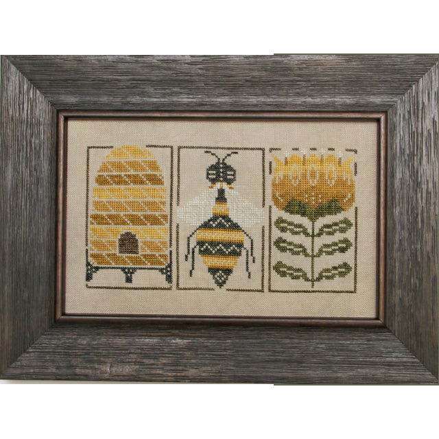 Bumblebee Etchings Cross Stitch Pattern