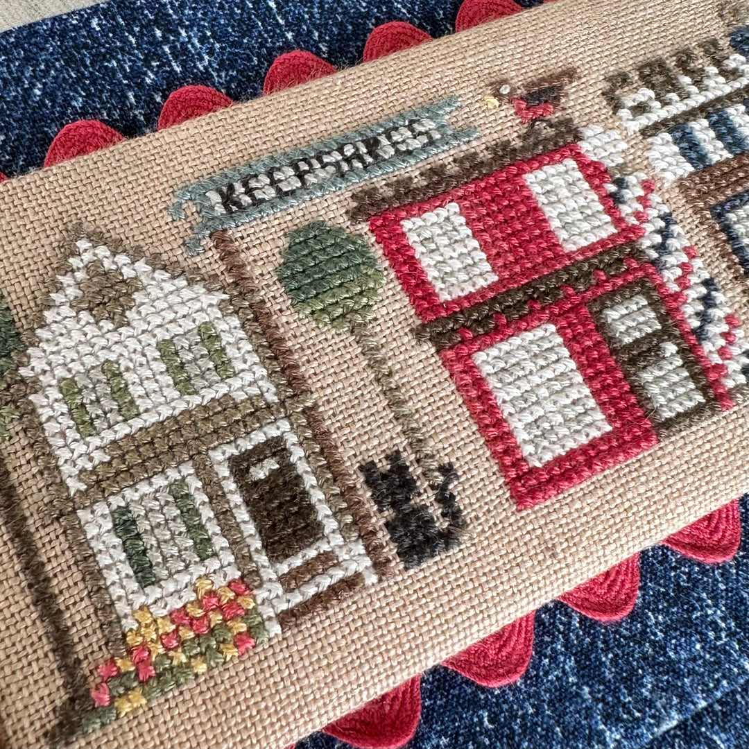 Tiny Town Cross Stitch Pattern - Any Town - Stitched Modern