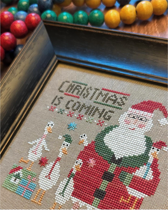 Wee Santa Cross Stitch Pattern - 2025