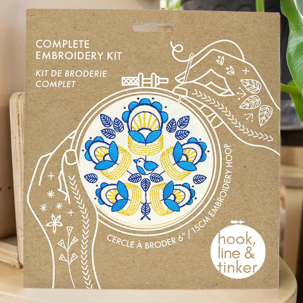 Golden Rings Embroidery Kit