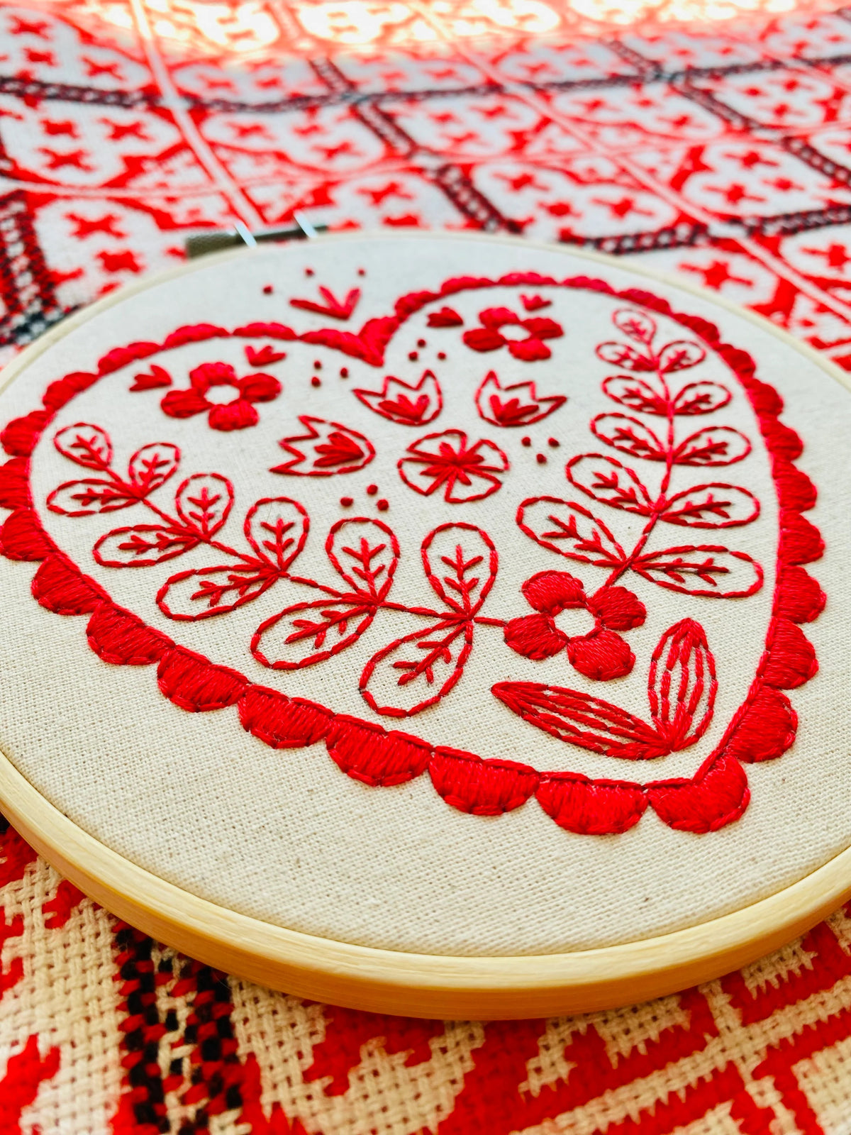 Nordic Heart Hand Embroidery Kit