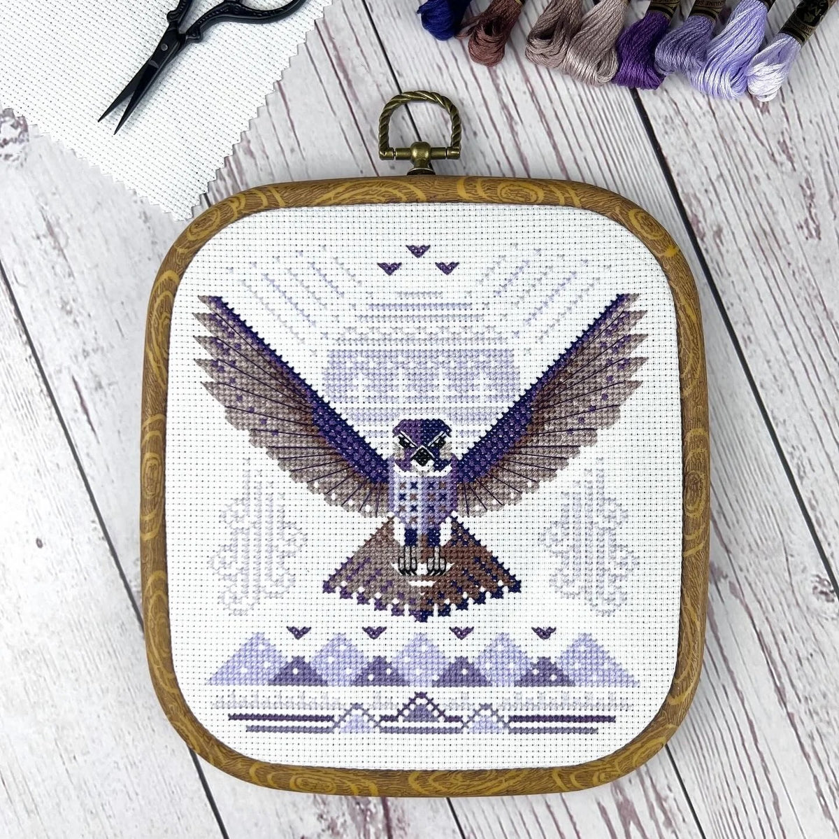 Peregrine Falcon Cross Stitch Pattern