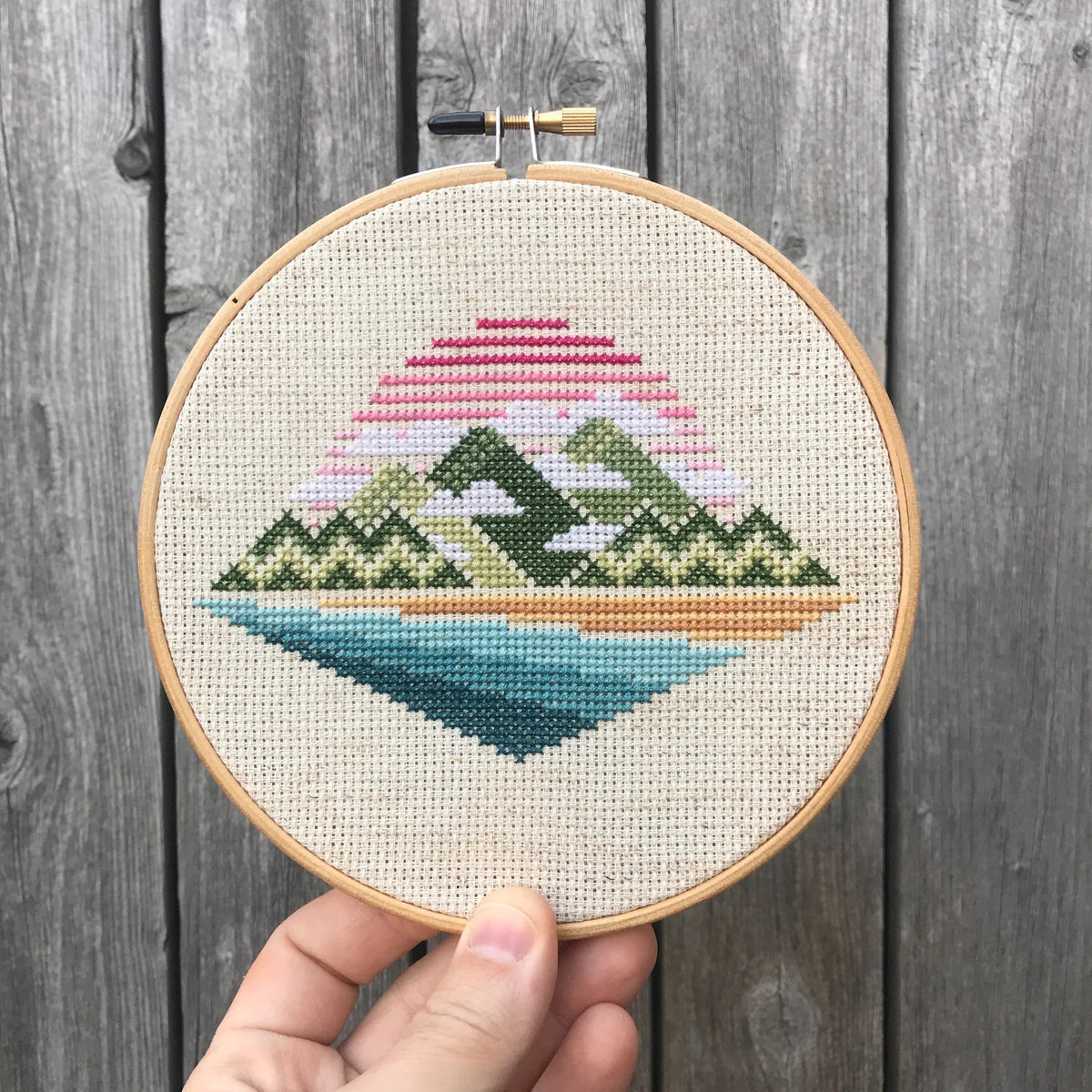 Misty Mountains Cross Stitch Pattern